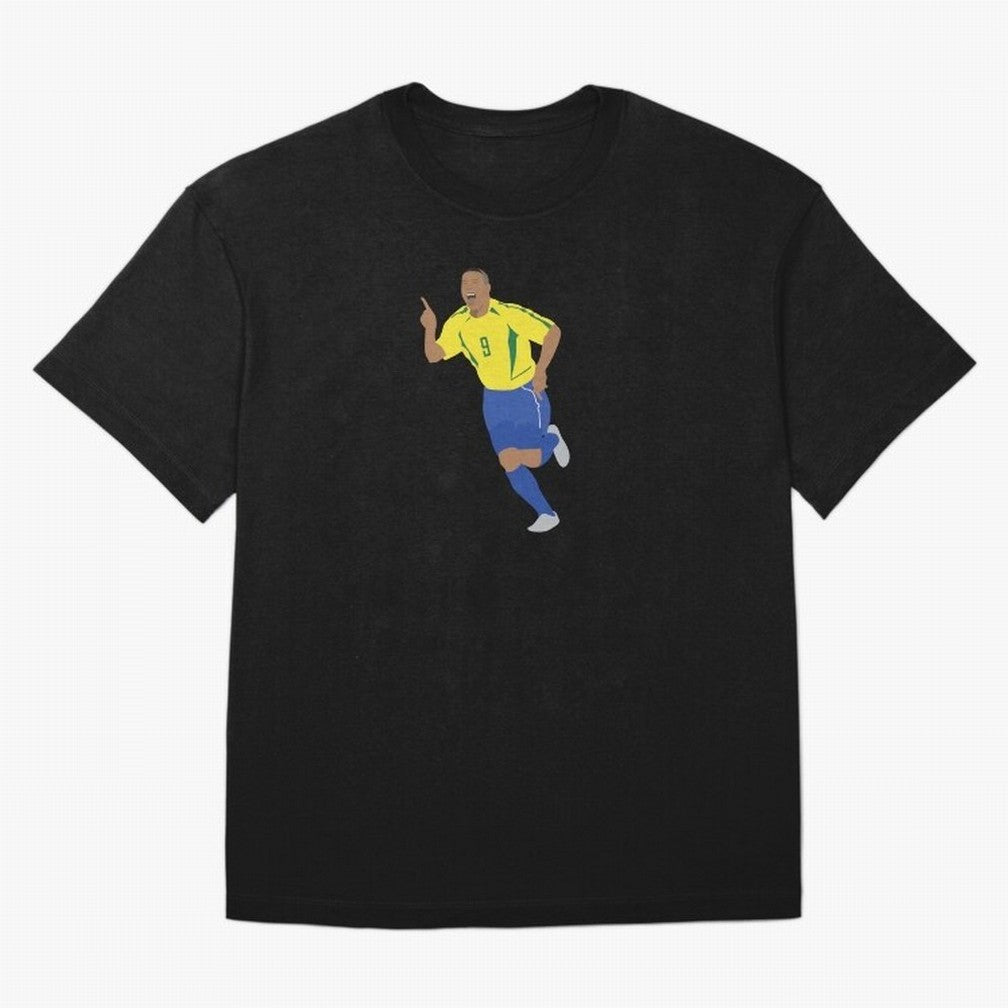 R9 Brazil - Ronaldo Oversized T-Shirt Back Your Heroes with Global Football Passion for FIFA World Cup 2026 USA Canada Mexico, Built around Mbappe and Neymar, Argentina, France and Brazil, Classic Soccer Heritage, Championship Pressure, Fan Loyalty