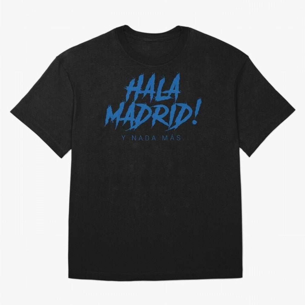 Hala Madrid Oversized T-Shirt Fuel Match Day Hype around FIFA World Cup 2026, Messi, CR7 and Mbappe, Germany, Fan Favorite Moments, National Team Passion, Big Match Drama and Soccer History; Made for Die Hard Supporters, Soccer Lovers, Game Day