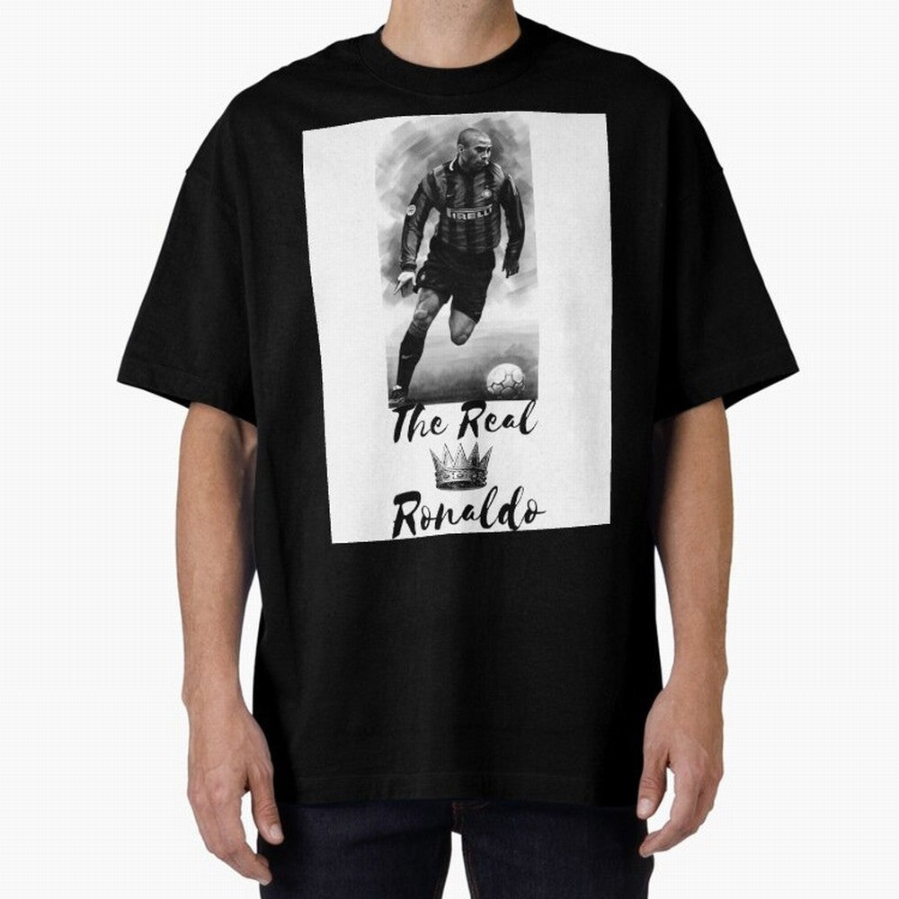The Real Ronaldo Oversized T-Shirt Cheer through Every Moment of Global Football Passion for FIFA World Cup 2026 USA Canada Mexico, Highlighting Messi, CR7 and Mbappe, Spain and Netherlands, Retro Football Energy, Iconic Rivalries, Trophy Chase