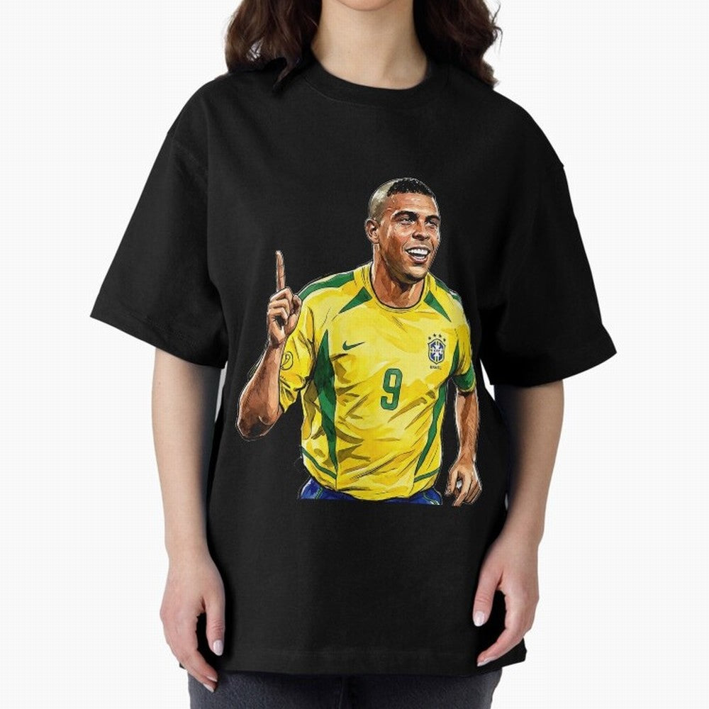 Ronaldo Fen?meno Oversized T-Shirt Support the Legends of FIFA World Cup 2026 USA Canada Mexico Spirit, Inspired by Brazil, Portugal and Argentina, Messi, Neymar and Mbappe, Goal Celebration Energy, Supporter Heritage, Football Icons and Worldwide