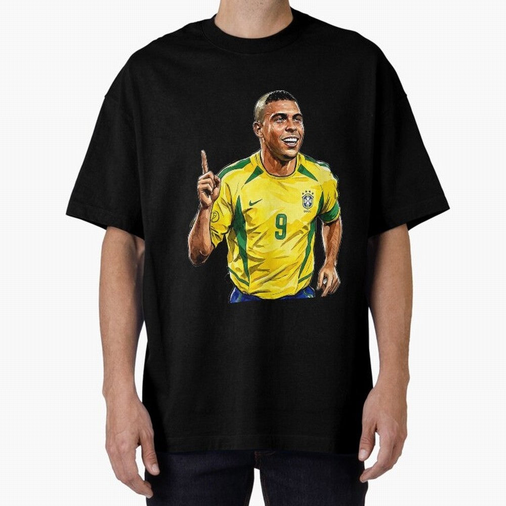 Ronaldo Fen?meno Oversized T-Shirt Support the Legends of FIFA World Cup 2026 USA Canada Mexico Spirit, Inspired by Brazil, Portugal and Argentina, Messi, Neymar and Mbappe, Goal Celebration Energy, Supporter Heritage, Football Icons and Worldwide