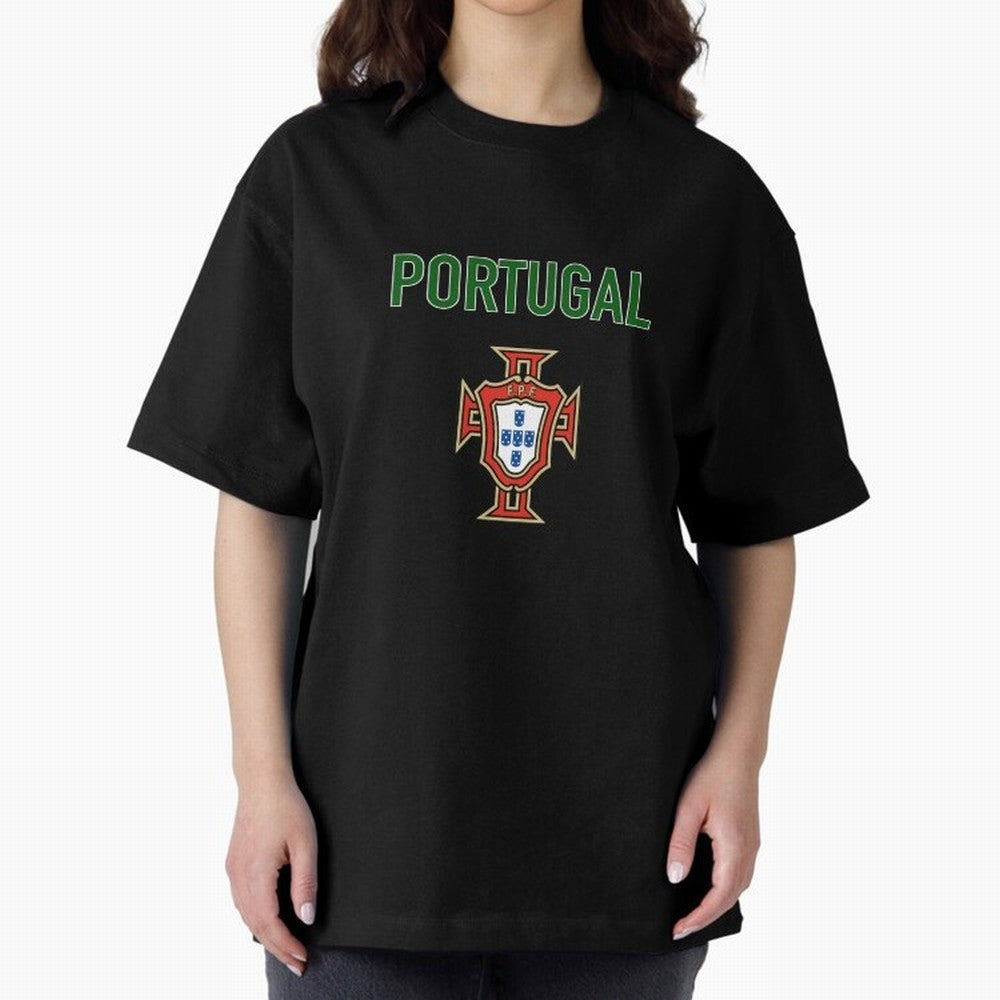 Portugal Oversized T-Shirt Remember Iconic Moments from FIFA World Cup 2026 USA Canada Mexico Capturing CR7, France Energy, Fan Favorite Moments, National Team Passion, Big Match Drama and Soccer History; Great for Supporters Who Love Legendary
