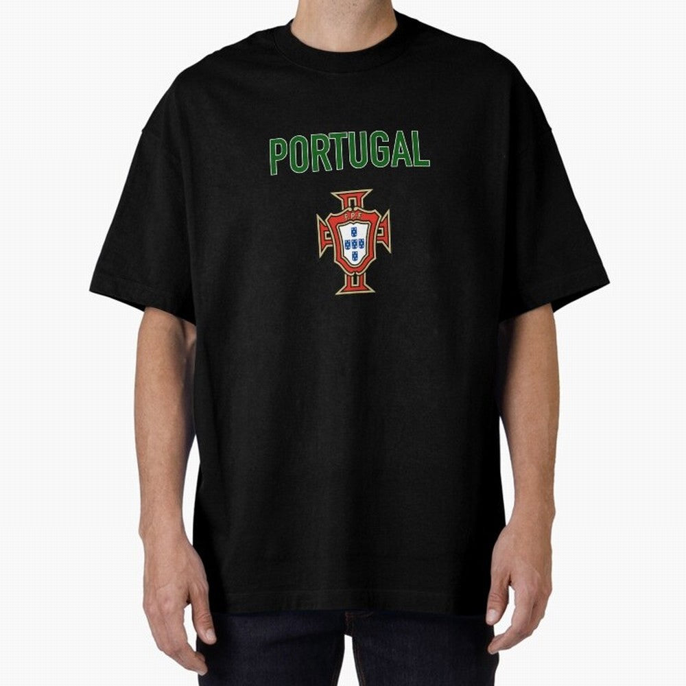 Portugal Oversized T-Shirt Remember Iconic Moments from FIFA World Cup 2026 USA Canada Mexico Capturing CR7, France Energy, Fan Favorite Moments, National Team Passion, Big Match Drama and Soccer History; Great for Supporters Who Love Legendary