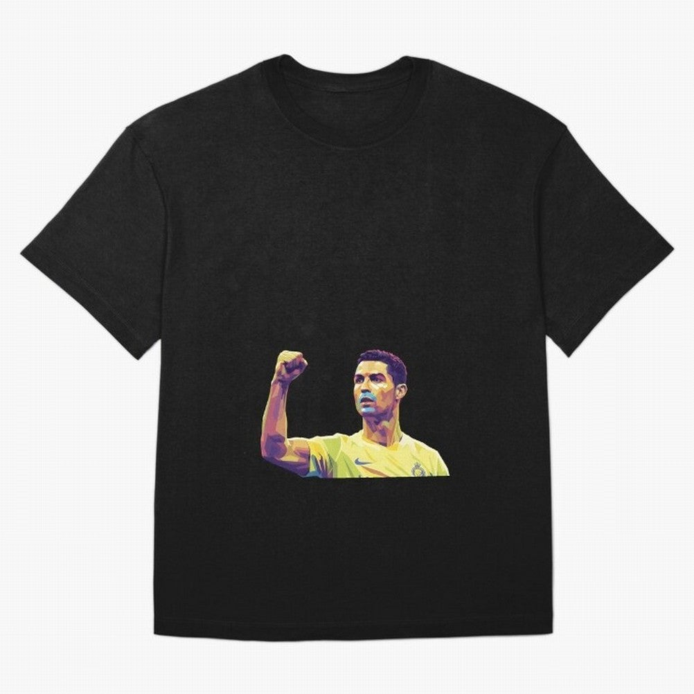 Ronaldo pop art Oversized T-Shirt Celebrate National Team Dreams in Match Day Hype around FIFA World Cup 2026, Messi and Cristiano Ronaldo, Argentina and Brazil, Game Day Rituals, Football Legends, Country Pride and the Road to the Final; Made for