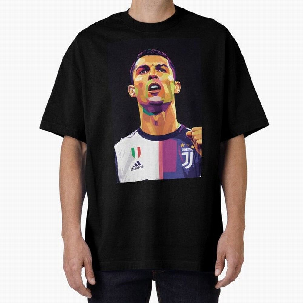 Ronaldo pop art Oversized T-Shirt Turn Every Weekend Toward FIFA World Cup 2026 Made for Mbappe, Argentina and Brazil Energy, Match Day Excitement, Supporter Culture, Golden Goals and Global Football Passion; Ideal for Passionate Fans Who Love