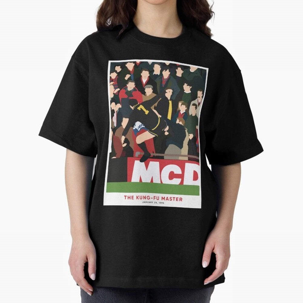Eric Cantona The Kung-Fu Master Oversized T-Shirt Join the Global Buzz around Match Day Hype around FIFA World Cup 2026 USA Canada Mexico, Mbappe, Brazil, Portugal and Argentina, Fan Favorite Moments, National Team Passion, Big Match Drama and