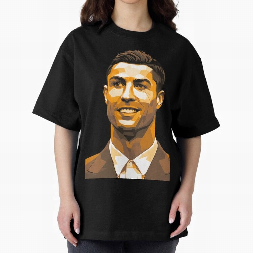 Ronaldo Oversized T-Shirt Live the Energy of FIFA World Cup 2026 for Fans of Messi and France, Bringing Football Festival Excitement, Trophy Ambitions, Country Rivalries and Star Player Buzz; Perfect for People Who Love Argentina, Brazil, France,