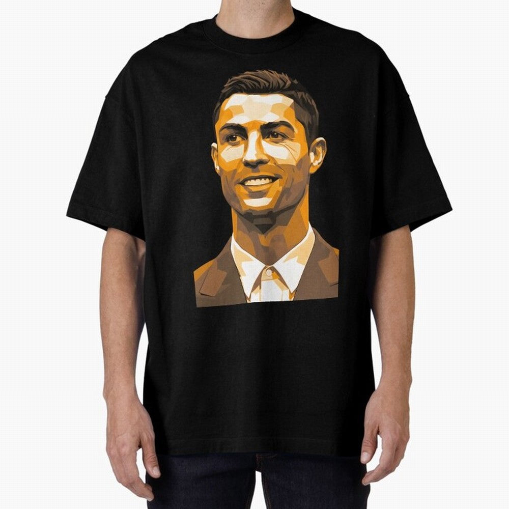 Ronaldo Oversized T-Shirt Live the Energy of FIFA World Cup 2026 for Fans of Messi and France, Bringing Football Festival Excitement, Trophy Ambitions, Country Rivalries and Star Player Buzz; Perfect for People Who Love Argentina, Brazil, France,