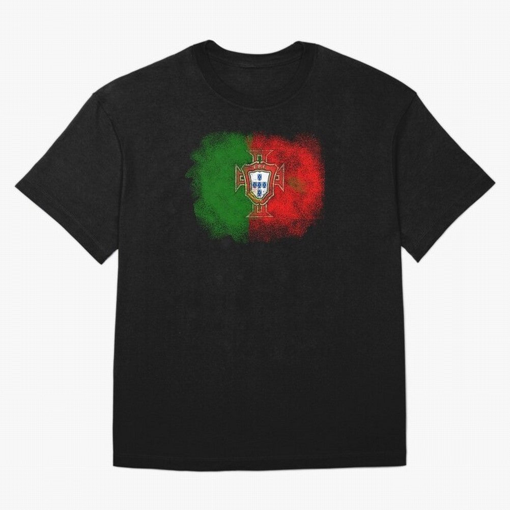 Portugal Oversized T-Shirt Share the Excitement of FIFA World Cup 2026 USA Canada Mexico for Fans of Cristiano Ronaldo and Portugal, Spain and Germany, Bringing Game Day Rituals, Football Legends, Country Pride and the Road to the Final; Great for