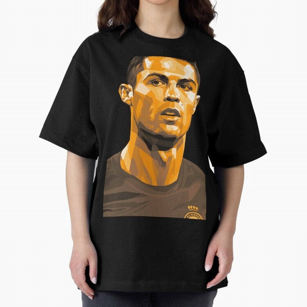 Ronaldo Oversized T-Shirt Bring Trophy Dreams to Global Football Passion for FIFA World Cup 2026 USA Canada Mexico, Filled with Mbappe and Neymar, Portugal, Stadium Memories, Football Loyalty, International Chants and Championship Tradition; Built