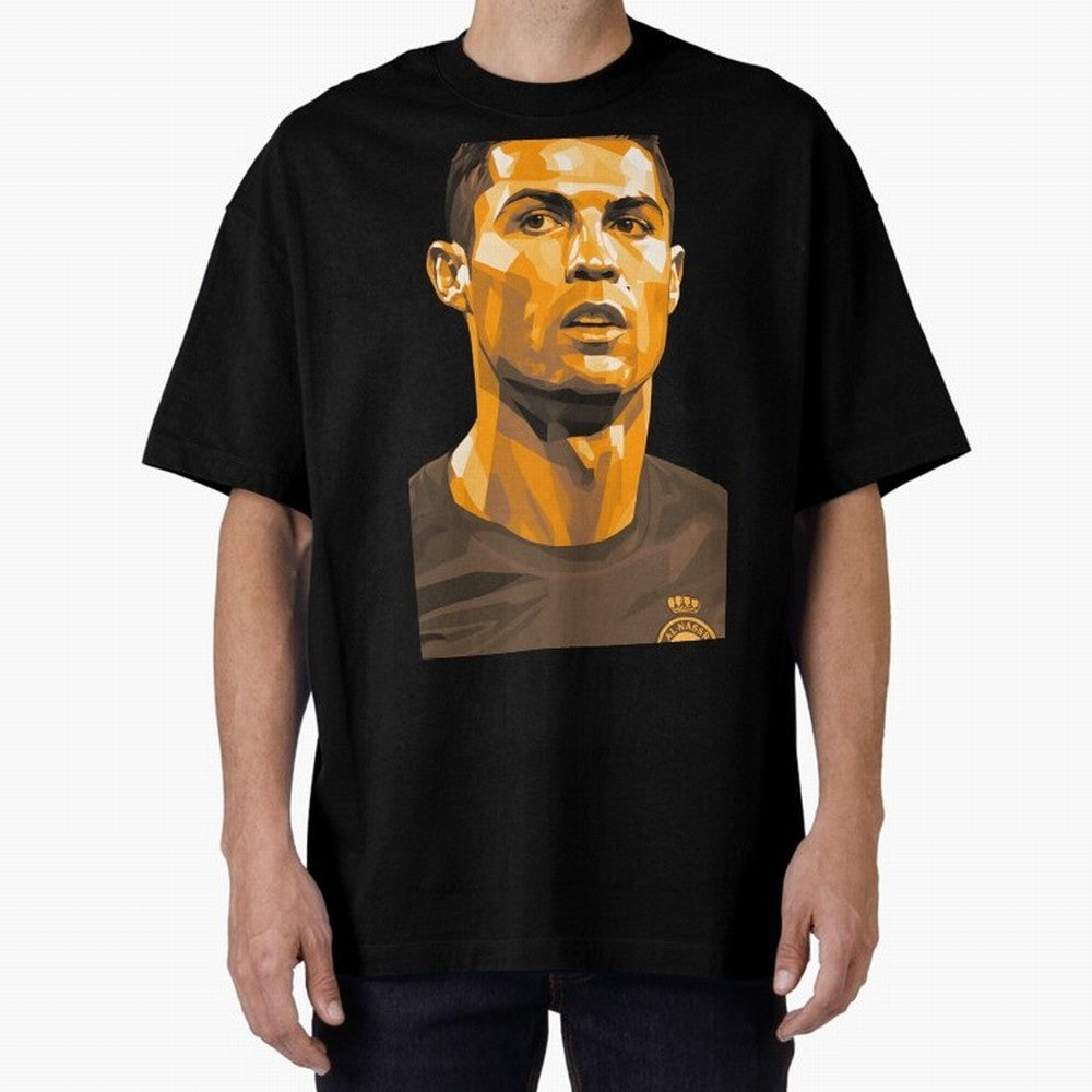 Ronaldo Oversized T-Shirt Bring Trophy Dreams to Global Football Passion for FIFA World Cup 2026 USA Canada Mexico, Filled with Mbappe and Neymar, Portugal, Stadium Memories, Football Loyalty, International Chants and Championship Tradition; Built