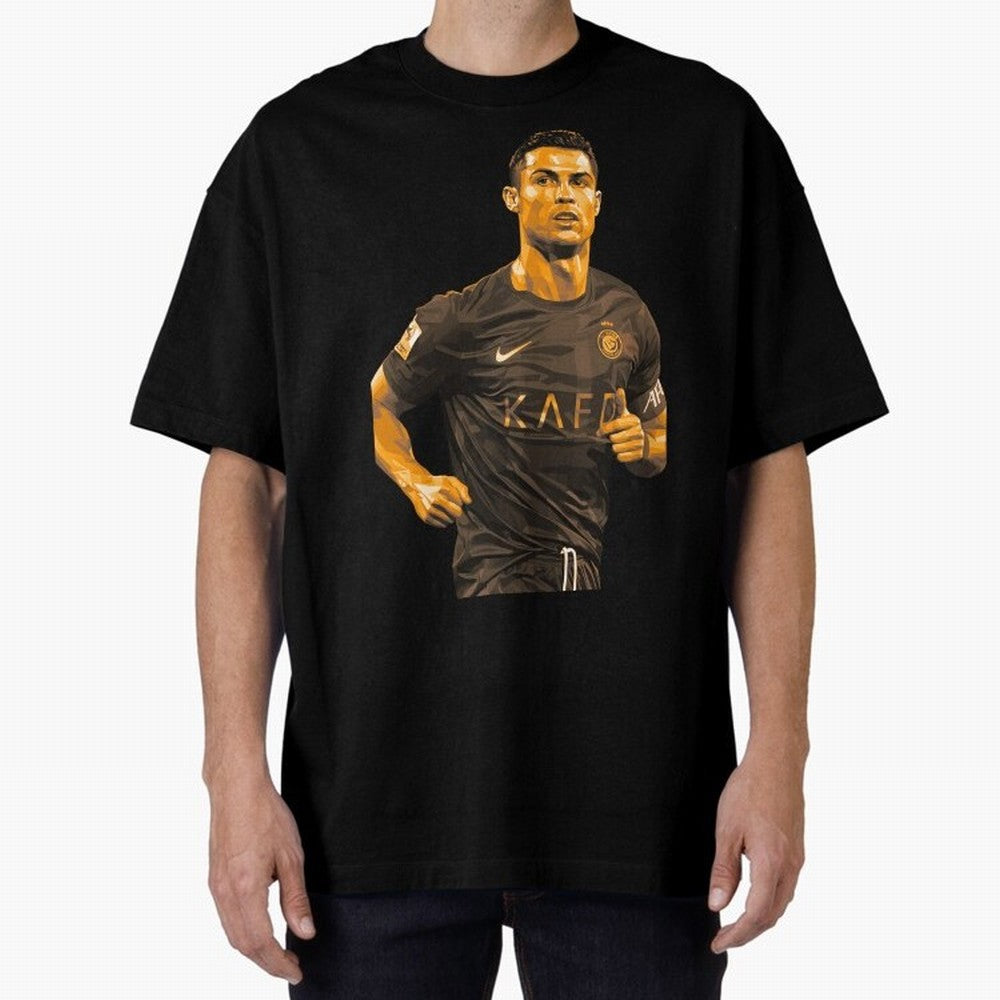 Ronaldo Oversized T-Shirt Show Fan Pride Across FIFA World Cup 2026 Group Stage Filled with CR7, France and Portugal Energy, Football Festival Excitement, Trophy Ambitions, Country Rivalries and Star Player Buzz; Ideal for Football Dads, Football