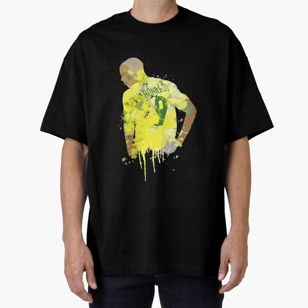 Ronaldo Brazil Legend Art Oversized T-Shirt Follow the Road to FIFA World Cup 2026 Group Stage Spirit, Filled with Portugal, Spain and Germany, Mbappe and Neymar, Football History, Final Match Energy, Crowd Noise and Once in a Lifetime Moments;