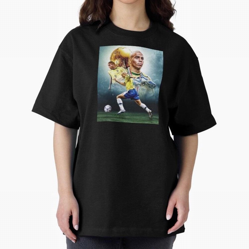 wallpaper Ronaldo Nazario Oversized T-Shirt Represent Fans Who Live for the FIFA World Cup 2026 Journey through Messi, CR7 and Mbappe Highlights, Argentina, France and Brazil Pride, Football Passion, Legendary Performances, Festival Vibes and