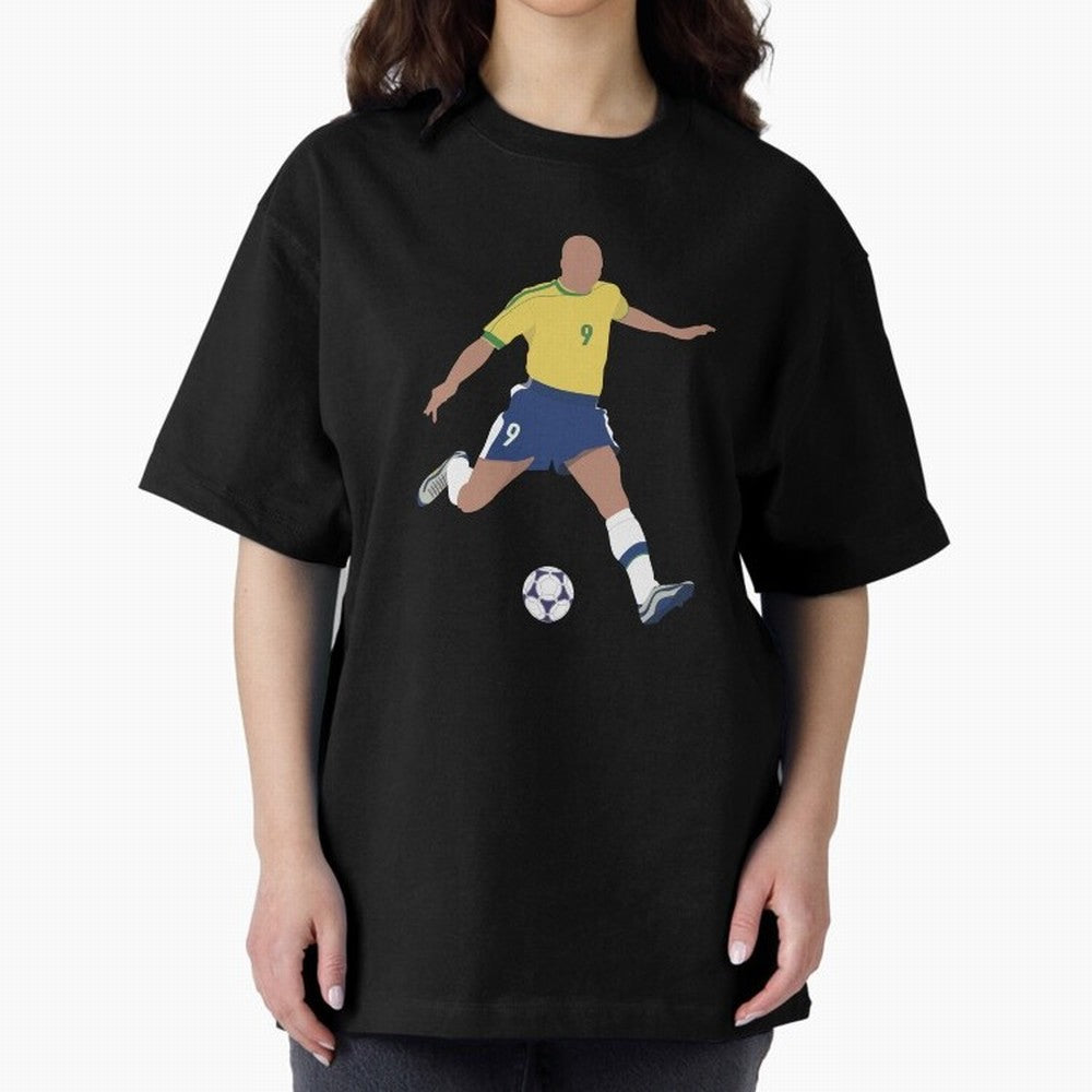 Ronaldo Lu¨ªs Naz¨¢rio de Lima - R9 Oversized T-Shirt Keep the Legacy of the FIFA World Cup 2026 Journey through Messi, Neymar and Mbappe Highlights, Portugal, Spain and Germany Pride, Worldwide Fan Energy, Dramatic Goals, Stadium Lights and