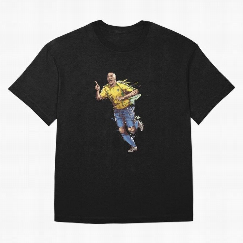 Brazilian Football Player from Milano Oversized T-Shirt Show Support during FIFA World Cup 2026 Group Stage for Fans of Mbappe and Neymar and England, France and Netherlands, Bringing Supporter Pride, Iconic Celebrations, Legendary Names and Global