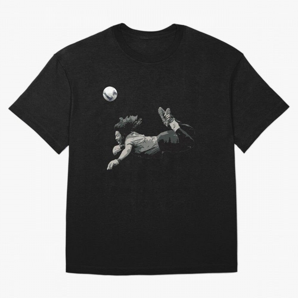 Rene Higuitas Scorpion kick35 Oversized T-Shirt Support Your Favorite Stars during FIFA World Cup 2026 USA Canada Mexico Spirit, Made for Portugal, Spain and Germany, Cristiano Ronaldo, Haaland and CR7, Sports Nostalgia, International Competition,