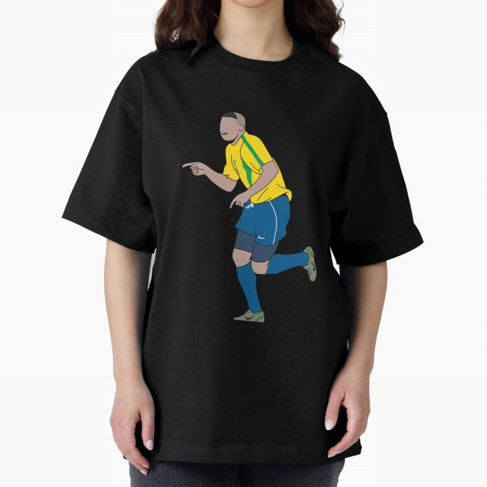 Ronaldo R9 Brazil (2002 WC) Oversized T-Shirt Follow the Final Road of Global Football Passion for FIFA World Cup 2026 Group Stage, Capturing CR7, Brazil, Portugal and Argentina, Football History, Final Match Energy, Crowd Noise and Once in a