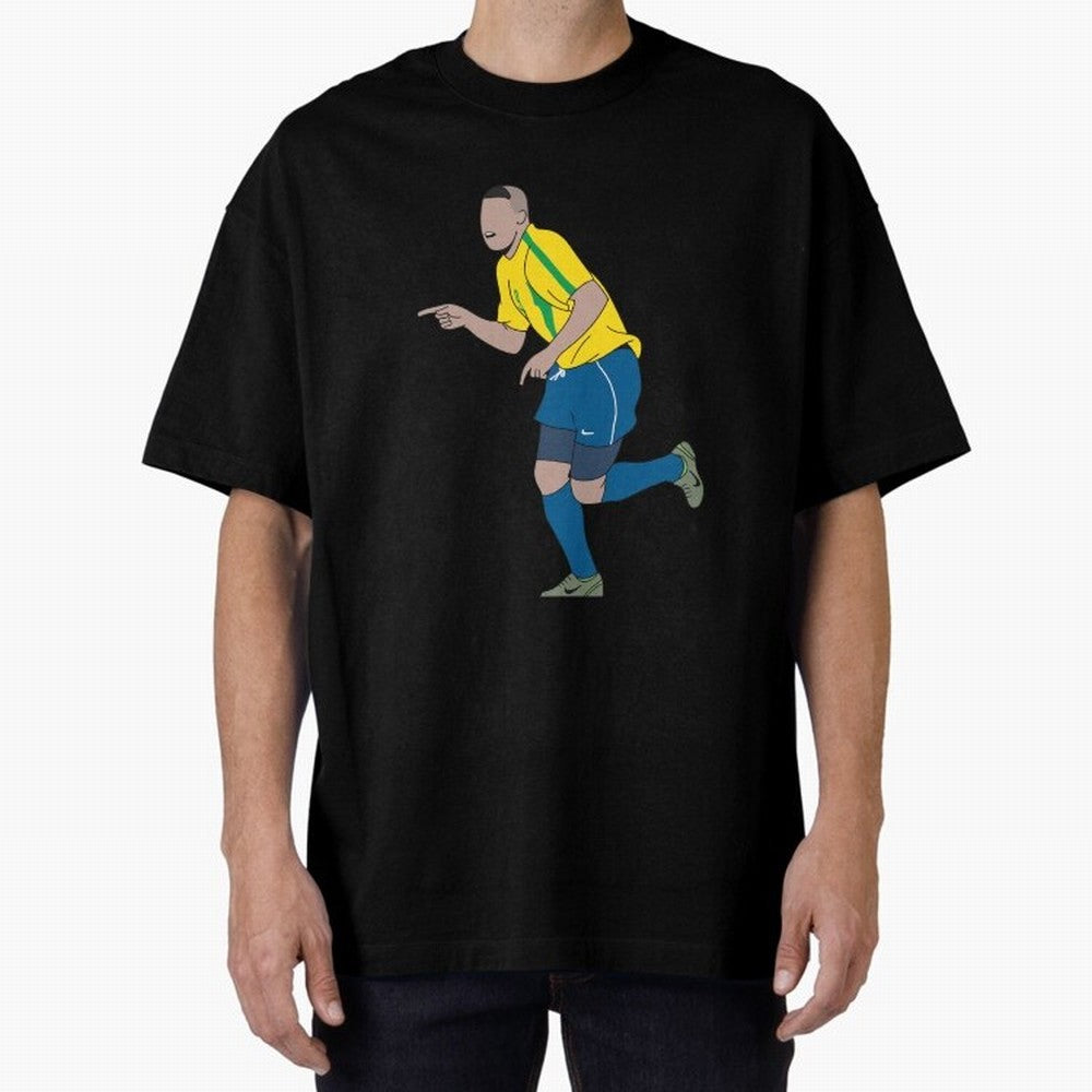 Ronaldo R9 Brazil (2002 WC) Oversized T-Shirt Follow the Final Road of Global Football Passion for FIFA World Cup 2026 Group Stage, Capturing CR7, Brazil, Portugal and Argentina, Football History, Final Match Energy, Crowd Noise and Once in a