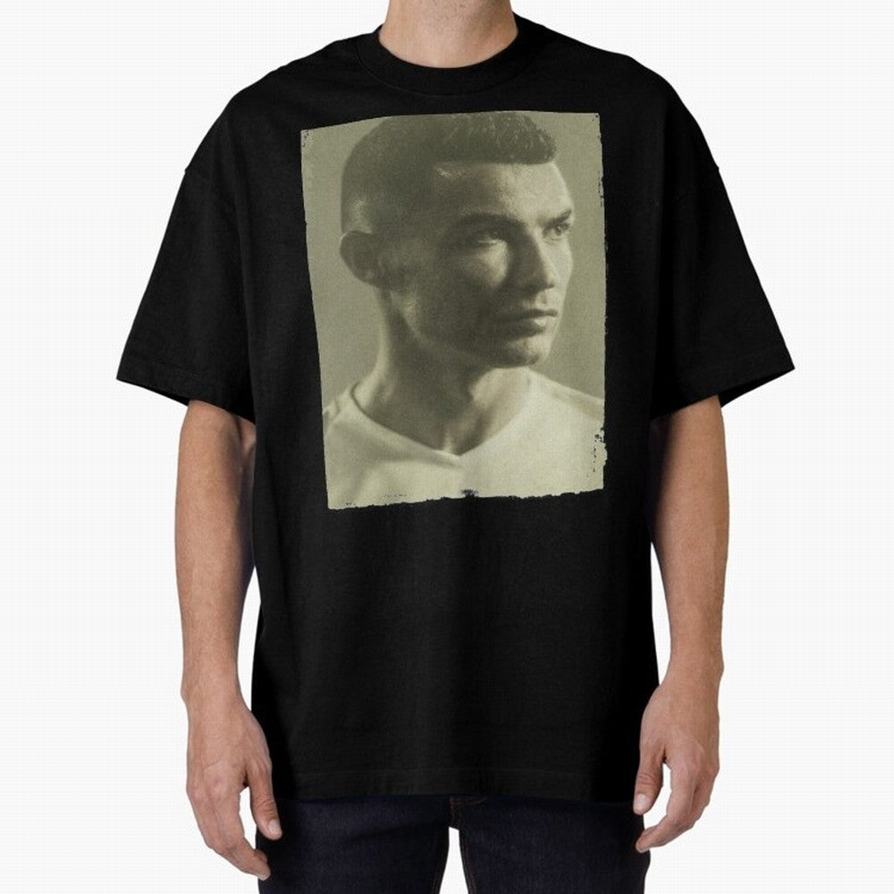 Cristiano Ronaldo Fan Art Oversized T-Shirt Celebrate Football Heritage in FIFA World Cup 2026 USA Canada Mexico Connected to Messi and Cristiano Ronaldo, Portugal, Spain and Germany Energy, Soccer Culture, Superstar Moments, National Team Dreams