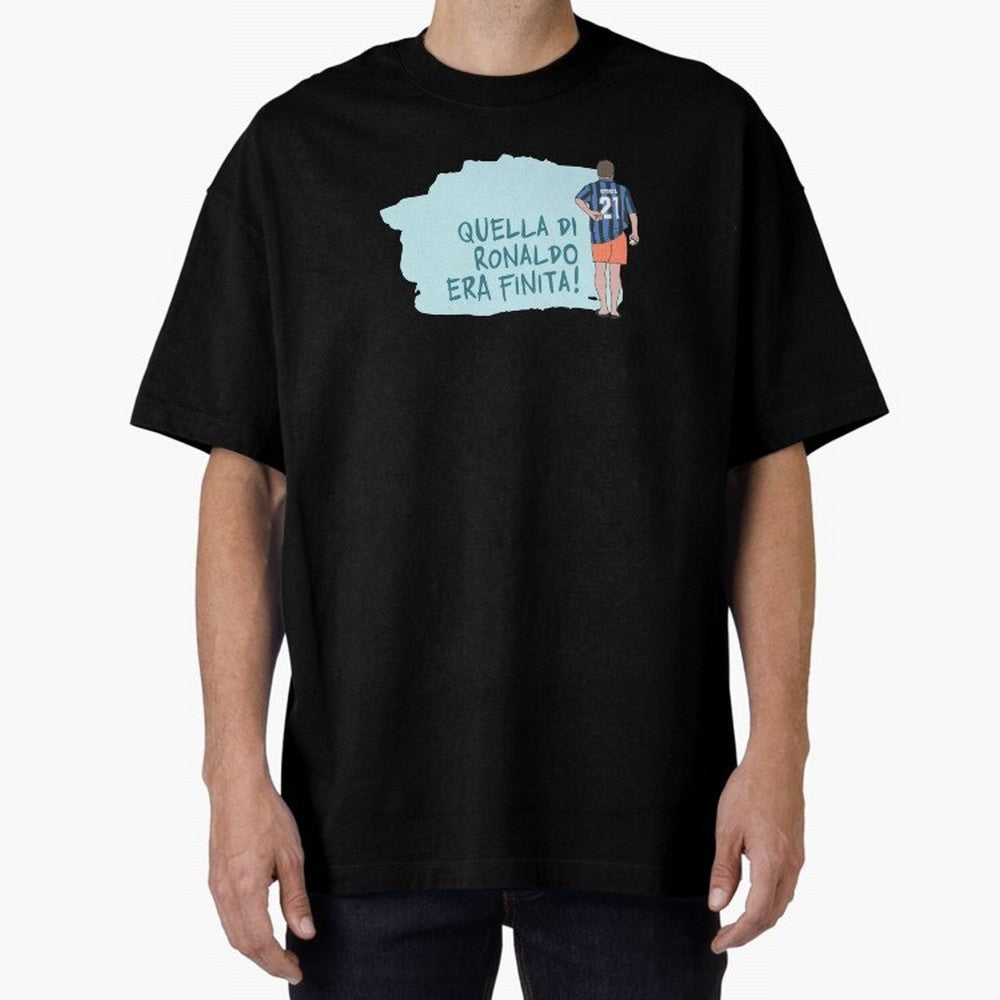 Sforza, quella di Ronaldo era finita! - AGG Oversized T-Shirt Carry the Colors and Pride of Global Football Passion for FIFA World Cup 2026, Celebrating Messi, Brazil, Portugal and Argentina, Vintage Soccer Flavor, Modern Football Stars, National