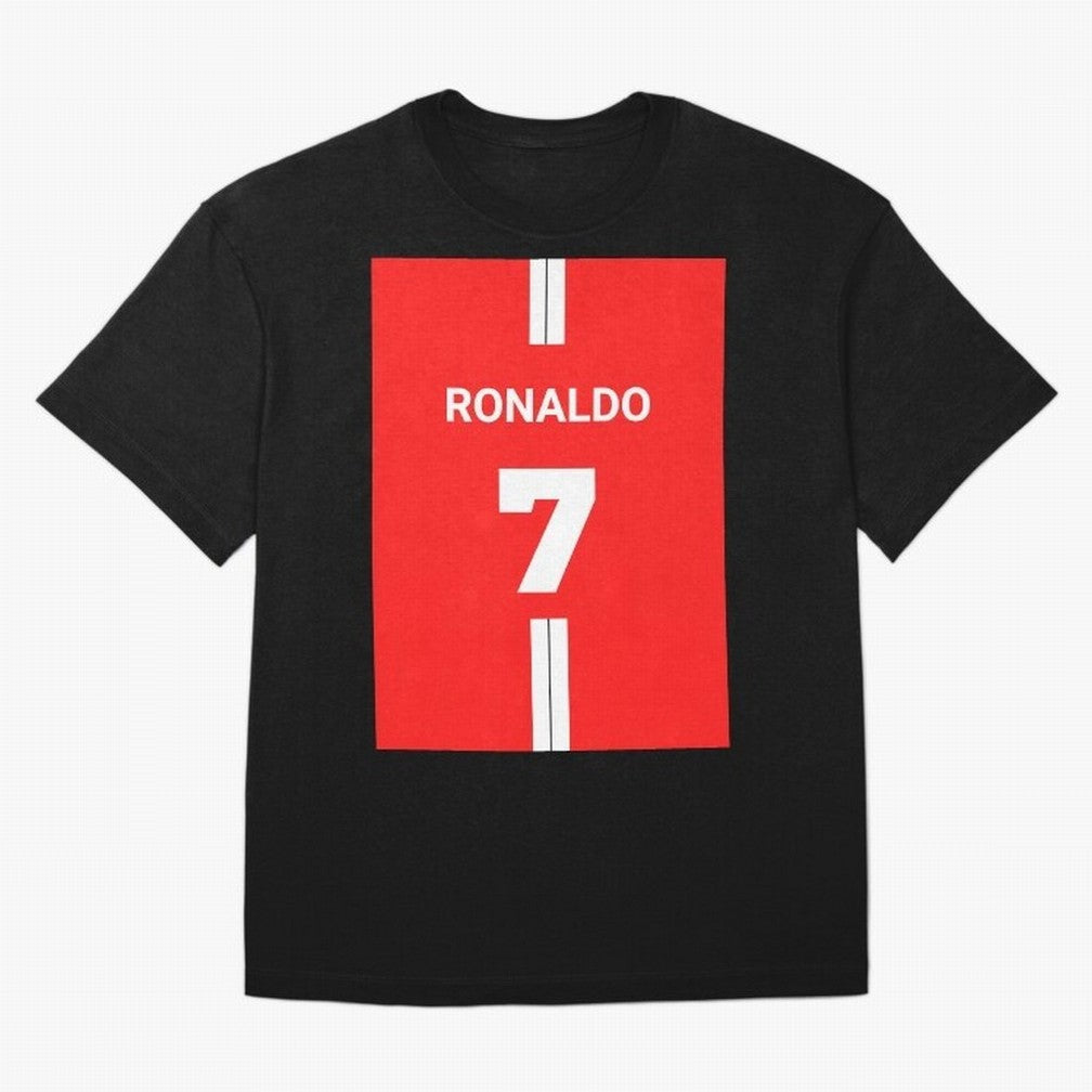 Ronaldo Jersey - 7 Back to Manchester Oversized T-Shirt Follow the Road to FIFA World Cup 2026 Spirit, Made for Spain and Netherlands, CR7 and Messi, Supporter Pride, Iconic Celebrations, Legendary Names and Global Match Day Energy; Ideal for Fans