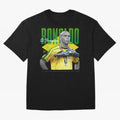 Ronaldo 3 Time Fifa World Player Of The Year Oversized T-Shirt Represent Global Football Passion for FIFA World Cup 2026, Made for Messi, Neymar and Mbappe, Argentina, Tournament Hype, Historic Matchups, Family Viewing Parties and Global Sports