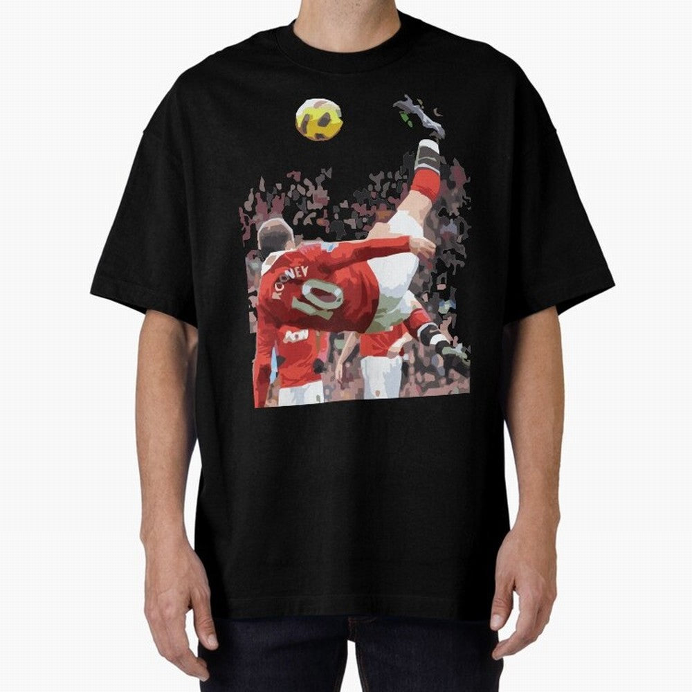 WAYNE ROONEY Oversized T-Shirt Celebrate the Road through FIFA World Cup 2026 for Fans of Mbappe and England, France and Netherlands, Bringing Supporter Pride, Iconic Celebrations, Legendary Names and Global Match Day Energy; Ideal for Football
