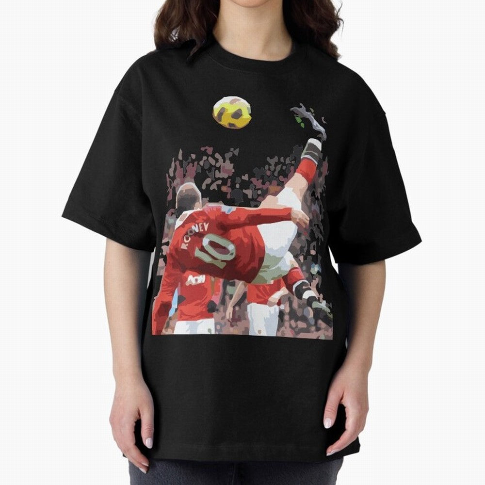WAYNE ROONEY Oversized T-Shirt Celebrate the Road through FIFA World Cup 2026 for Fans of Mbappe and England, France and Netherlands, Bringing Supporter Pride, Iconic Celebrations, Legendary Names and Global Match Day Energy; Ideal for Football