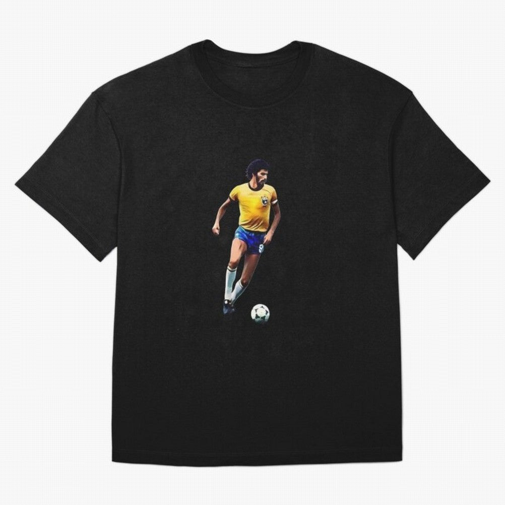 Legends of The Beautiful Game Cartoon Collection Legends Socrates Cartoon Artwork9 Oversized T-Shirt Feel FIFA World Cup 2026 USA Canada Mexico Spirit, Filled with Argentina, France and Brazil, Messi, Sports Nostalgia, International Competition,