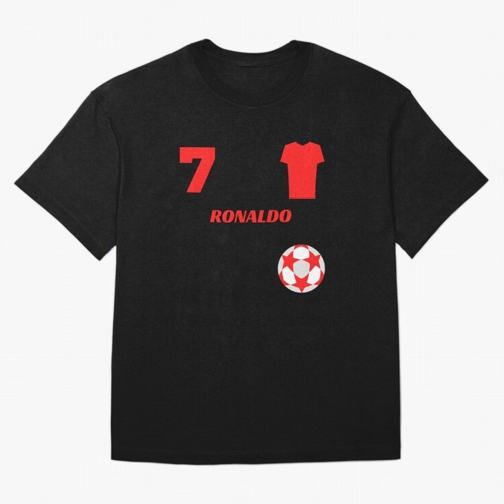 Ronaldo 7 - Man U Back to Manchester Oversized T-Shirt Bring World Football Passion into FIFA World Cup 2026 USA Canada Mexico for Fans of Neymar and Netherlands, Bringing Sports Nostalgia, International Competition, Famous Players and