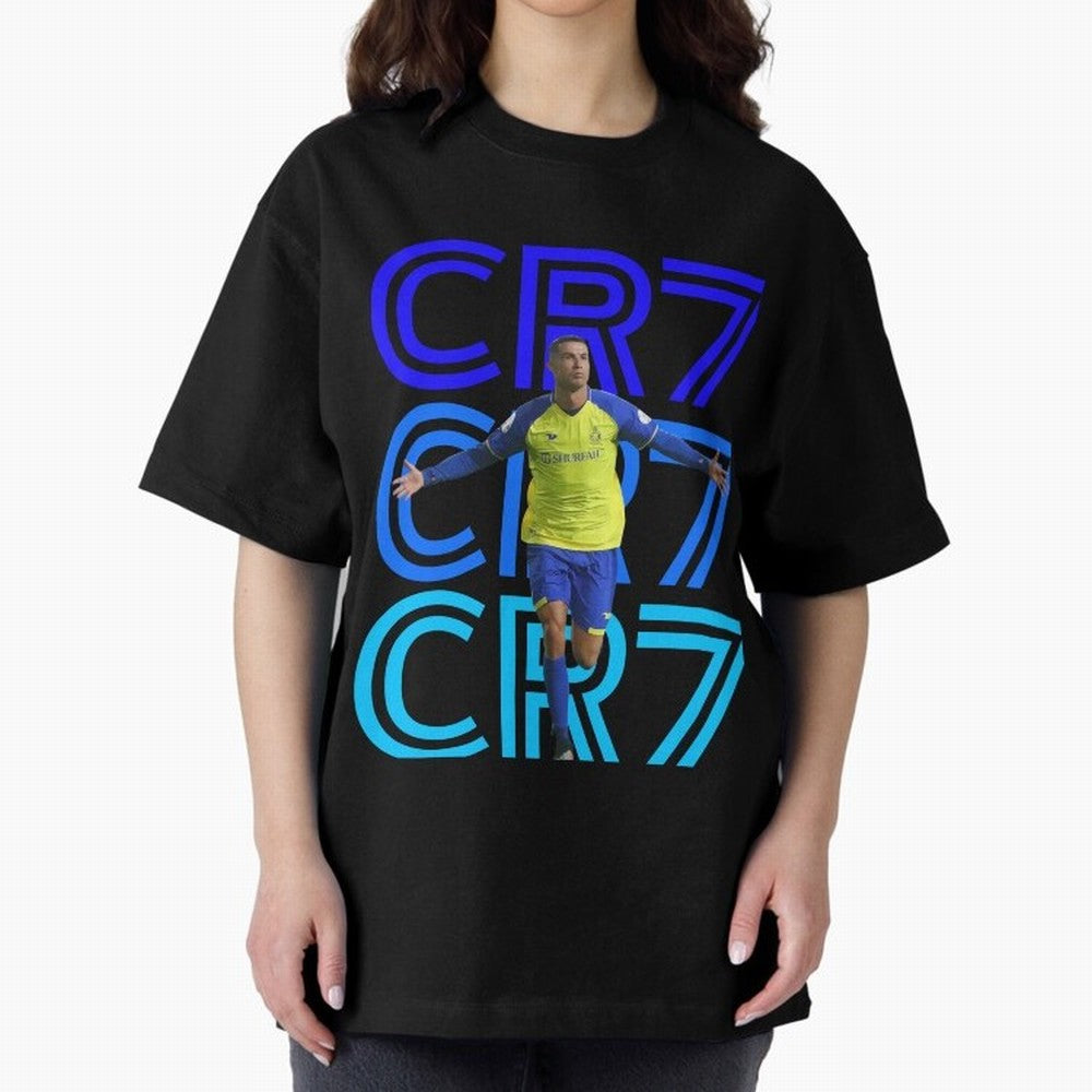 Christiano Ronaldo CR7 Oversized T-Shirt Share the FIFA World Cup 2026 Group Stage Journey through Mbappe and Neymar Highlights, France and Portugal Pride, Sports Nostalgia, International Competition, Famous Players and Unforgettable Victories;