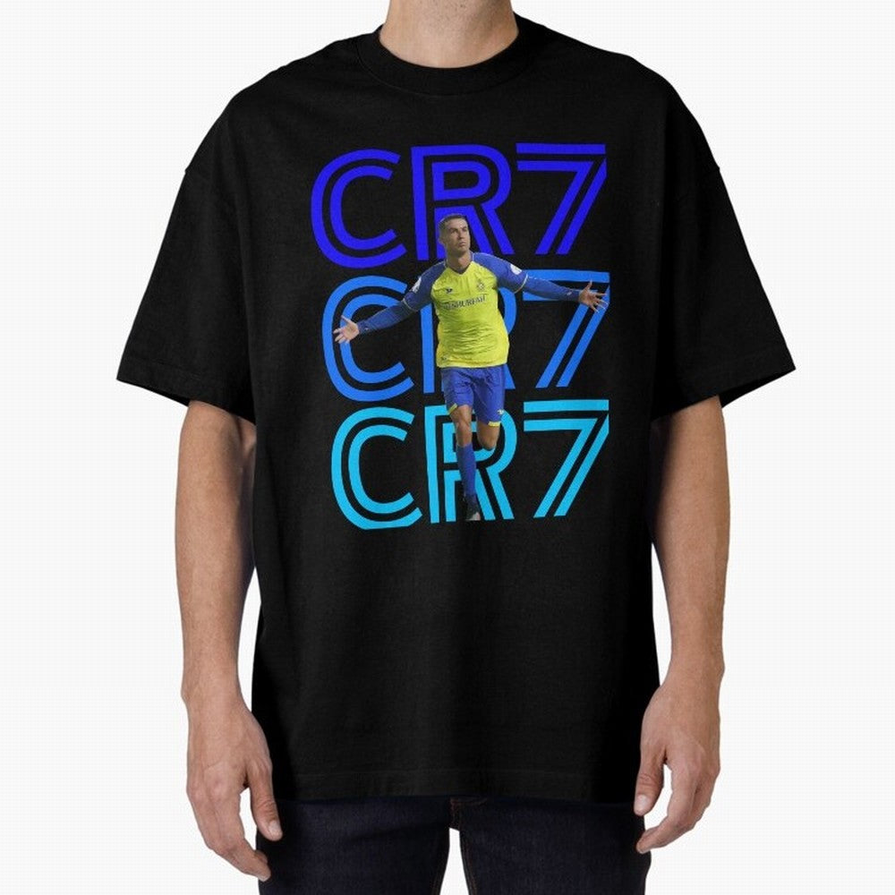 Christiano Ronaldo CR7 Oversized T-Shirt Share the FIFA World Cup 2026 Group Stage Journey through Mbappe and Neymar Highlights, France and Portugal Pride, Sports Nostalgia, International Competition, Famous Players and Unforgettable Victories;