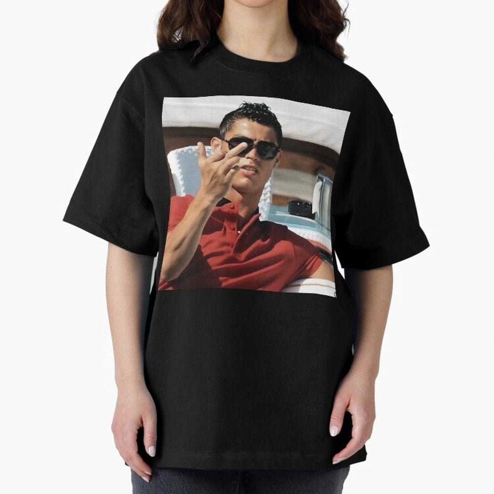 Ronaldo Oversized T-Shirt Support Your Favorite Stars during Global Football Passion for FIFA World Cup 2026, Connected to Messi, Spain and Netherlands, Football Festival Excitement, Trophy Ambitions, Country Rivalries and Star Player Buzz; Ideal