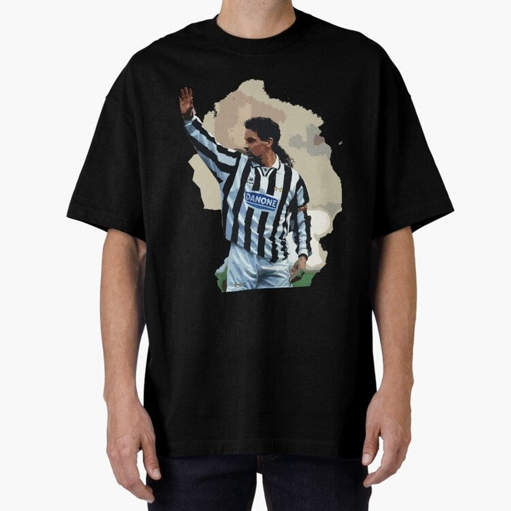 Roberto Baggio Oversized T-Shirt Step into Global Football Passion for FIFA World Cup 2026 USA Canada Mexico, Made for Mbappe and Neymar, Spain and Netherlands, Supporter Pride, Iconic Celebrations, Legendary Names and Global Match Day Energy;