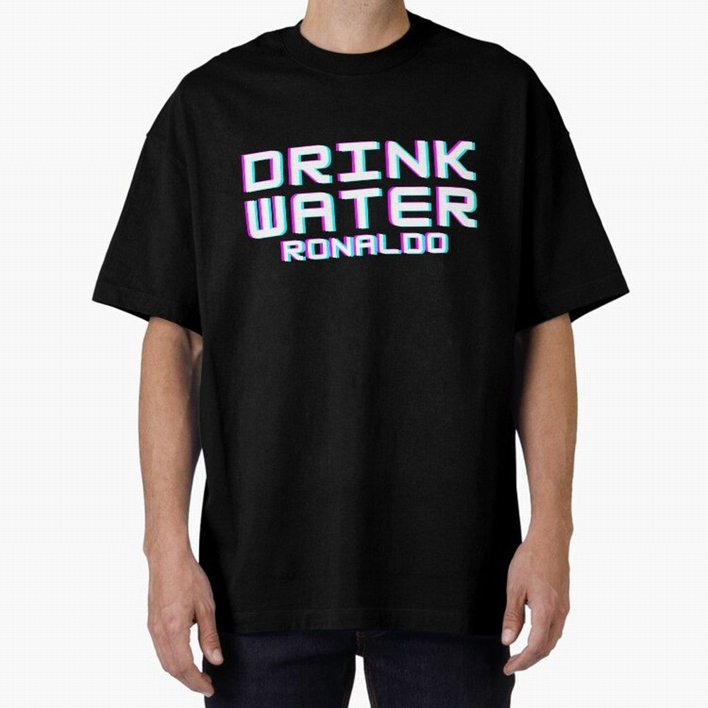 drink water ronaldo Oversized T-Shirt Carry National Pride through FIFA World Cup 2026 Highlighting Neymar, Haaland and Cristiano Ronaldo, Portugal, Spain and Germany Energy, Classic Soccer Heritage, Championship Pressure, Fan Loyalty and