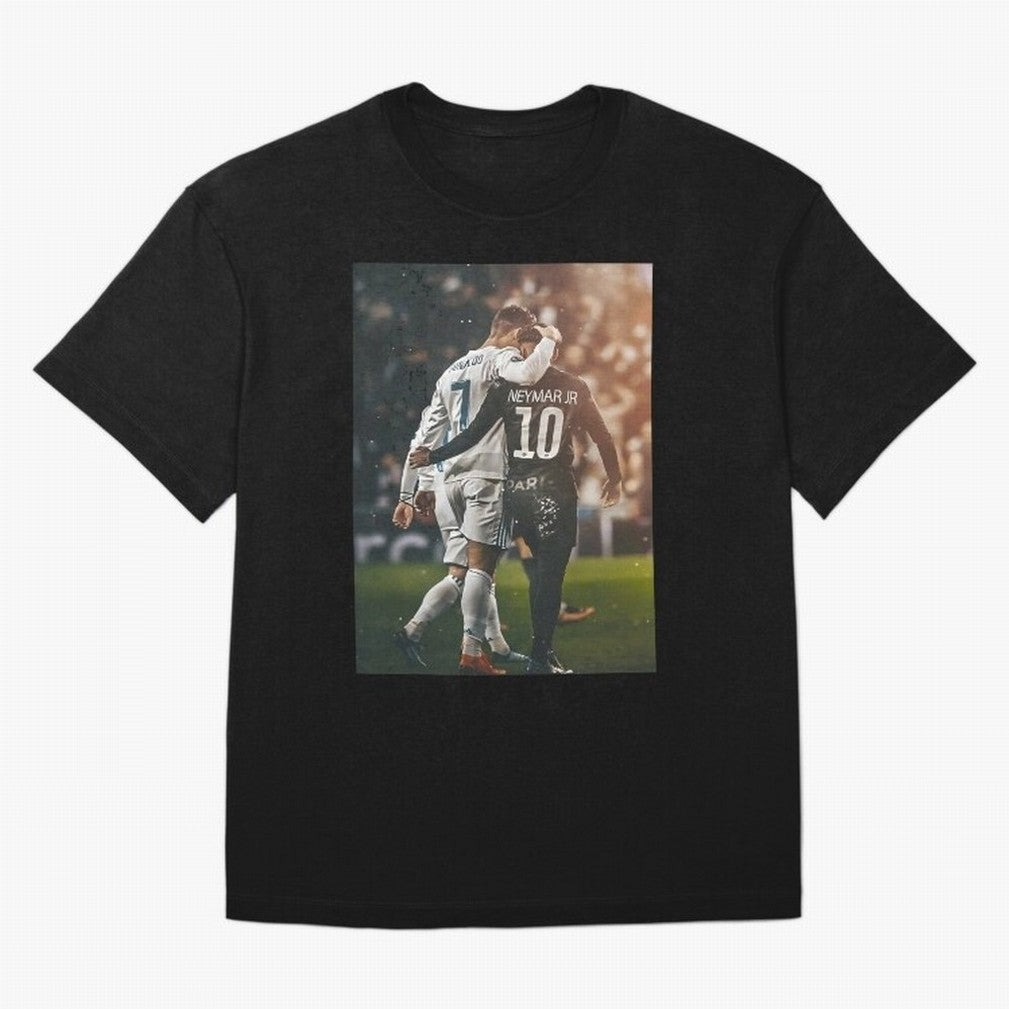 Neymar and Ronaldo Poster	 Oversized T-Shirt Honor Champions and Dreams in the FIFA World Cup 2026 USA Canada Mexico Journey through Messi and Cristiano Ronaldo Highlights, Spain and Netherlands Pride, Champion Mindset, Group Stage Buzz, Knockout
