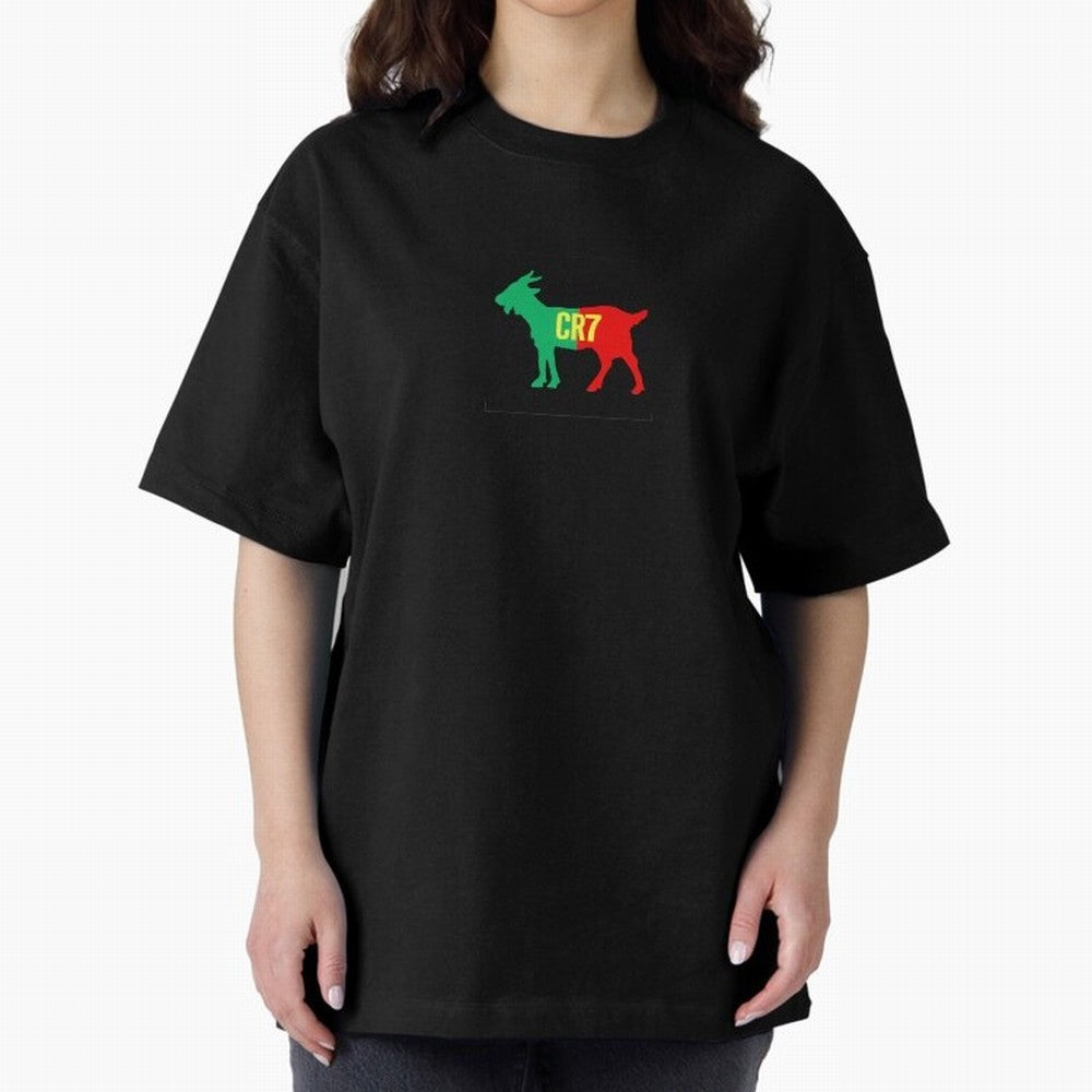 CR7 GOAT - Cristiano Ronaldo Oversized T-Shirt Follow the Road to the FIFA World Cup 2026 Group Stage Journey through Mbappe Highlights, Argentina and Brazil Pride, Game Day Rituals, Football Legends, Country Pride and the Road to the Final; Built