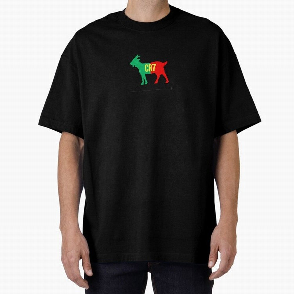 CR7 GOAT - Cristiano Ronaldo Oversized T-Shirt Follow the Road to the FIFA World Cup 2026 Group Stage Journey through Mbappe Highlights, Argentina and Brazil Pride, Game Day Rituals, Football Legends, Country Pride and the Road to the Final; Built