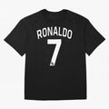 Ronaldo 7 Oversized T-Shirt Bring a Vintage Feel to the FIFA World Cup 2026 USA Canada Mexico Journey through Mbappe Highlights, France Pride, Fan Favorite Moments, National Team Passion, Big Match Drama and Soccer History; Great for Watch Parties,