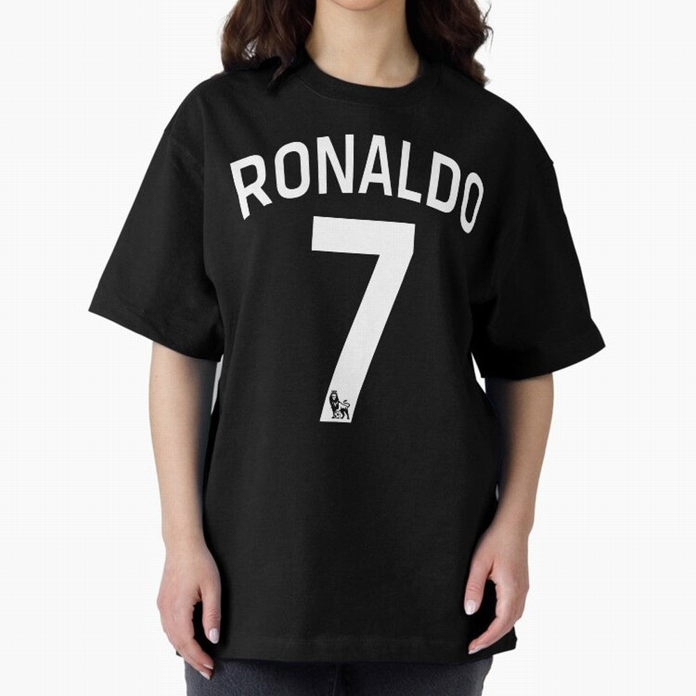 Ronaldo 7 Oversized T-Shirt Bring a Vintage Feel to the FIFA World Cup 2026 USA Canada Mexico Journey through Mbappe Highlights, France Pride, Fan Favorite Moments, National Team Passion, Big Match Drama and Soccer History; Great for Watch Parties,