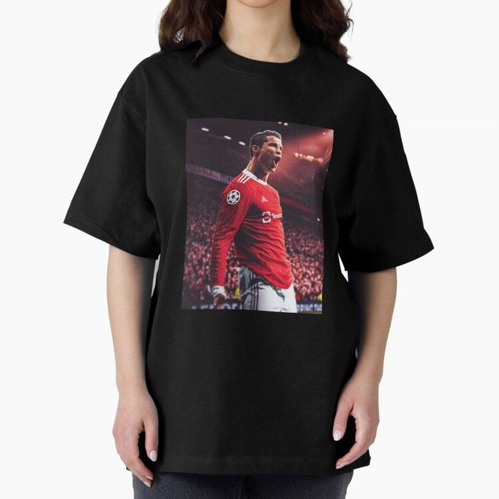 Cristiano Ronaldo CR7 Manchester Home 202122,Ronaldo Gifts, Ronaldo Best Selling , Ronaldo Top Item Oversized T-Shirt Bring Champion Energy into Global Football Passion for FIFA World Cup 2026 Group Stage, with Haaland and Mbappe, Portugal, Spain