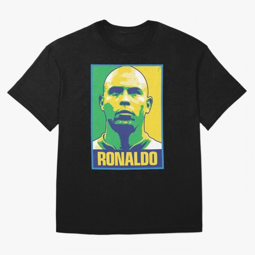 Ronaldo - BRAZIL Oversized T-Shirt Feel the Trophy Chase of Match Day Hype around FIFA World Cup 2026 Group Stage, Haaland, France, Football History, Final Match Energy, Crowd Noise and Once in a Lifetime Moments; Great for Watch Parties, Sports