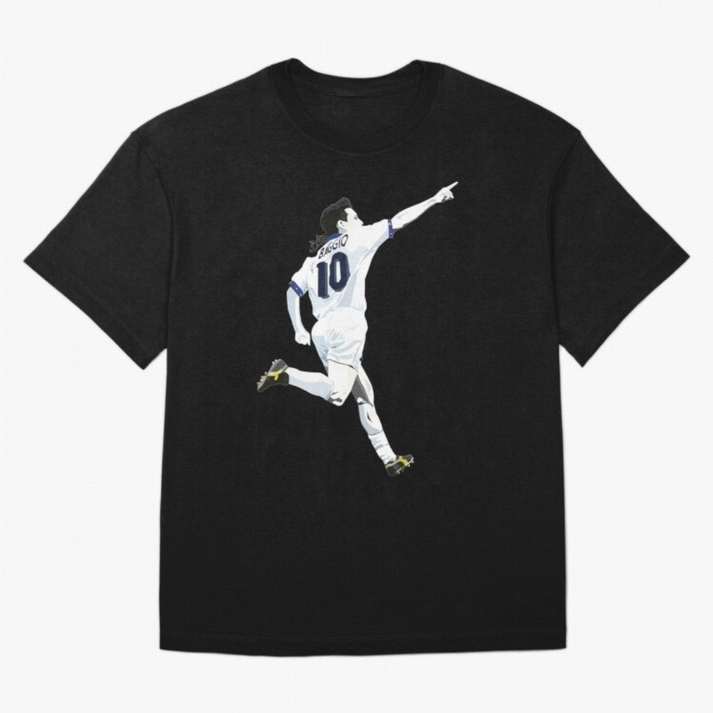 Roberto Baggio - Italy | Mbappe gift Oversized T-Shirt Represent FIFA World Cup 2026 Built around Neymar, Haaland and Cristiano Ronaldo, Portugal, Spain and Germany Energy, Worldwide Fan Energy, Dramatic Goals, Stadium Lights and Championship