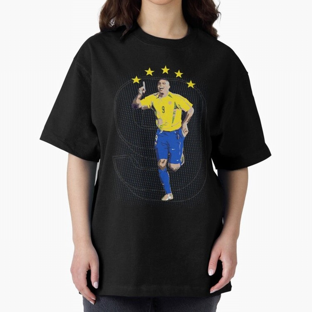 Ronaldo Fenomeno Oversized T-Shirt Join the FIFA World Cup 2026 Group Stage Journey through Mbappe Highlights, Argentina, France and Brazil Pride, Fan Favorite Moments, National Team Passion, Big Match Drama and Soccer History; Created for Match