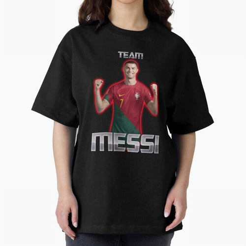 controversial football shirt Oversized T-Shirt Show Match Day Excitement for Match Day Hype around FIFA World Cup 2026, Messi, CR7 and Mbappe, Brazil, Portugal and Argentina, Championship Spirit, Famous Goals, Roaring Crowds and International