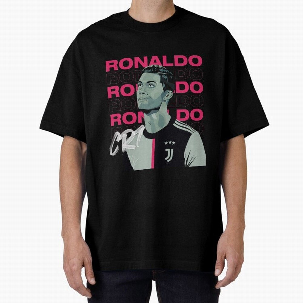 Ronaldo Oversized T-Shirt Show Up for the Glory of Match Day Hype around FIFA World Cup 2026 USA Canada Mexico, Messi, Neymar and Mbappe, Portugal, Spain and Germany, Sports Nostalgia, International Competition, Famous Players and Unforgettable