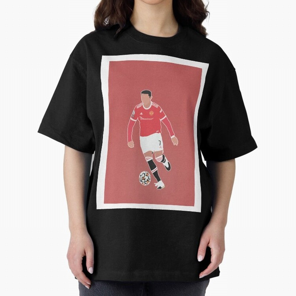 Cristiano Ronaldo 2 Oversized T-Shirt Bring Global Football Passion for FIFA World Cup 2026 Group Stage, Capturing Messi and Cristiano Ronaldo, Portugal, Spain and Germany, Supporter Pride, Iconic Celebrations, Legendary Names and Global Match Day