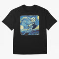 Ronaldo Ronaldo Van Gogh Style Oversized T-Shirt Fuel Your Fan Pride for FIFA World Cup 2026 for Fans of Mbappe and Neymar and Portugal, Bringing Championship Spirit, Famous Goals, Roaring Crowds and International Football Unity; Ideal for