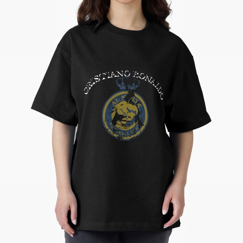 Ronaldo CR7 al nassr Oversized T-Shirt Bring Trophy Dreams to FIFA World Cup 2026 USA Canada Mexico for Fans of Mbappe and Germany, Bringing Champion Mindset, Group Stage Buzz, Knockout Tension and Passionate Fan Culture; Perfect for Fans,